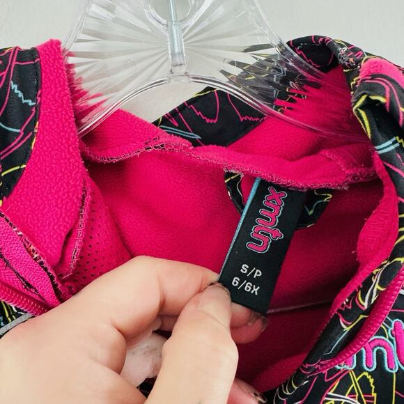 XMNT Cross Mountain Pink And Black Soft Shell Jacket For Girls Size S (6-6x) - Picture 2 of 5